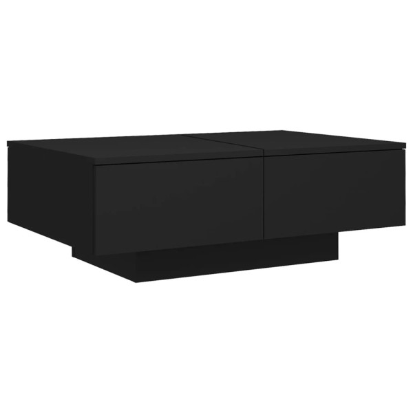 Stolik Kawowy Ława Stół Czarny 90x60x31 Do Salonu Do Pokoju 737863