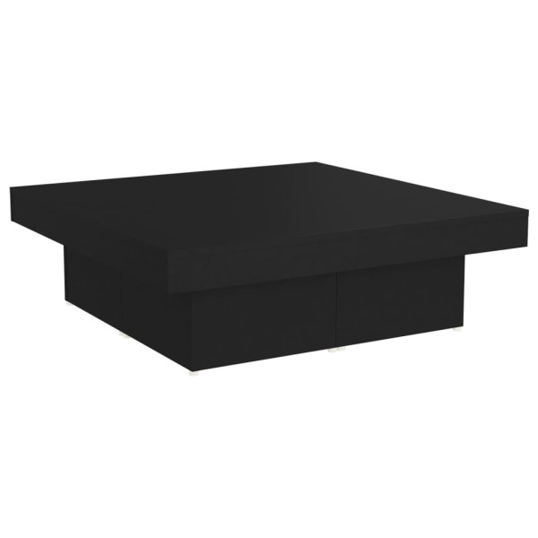Stolik Kawowy Ława Stół Czarny 90x90x28 Do Salonu Do Pokoju 735710