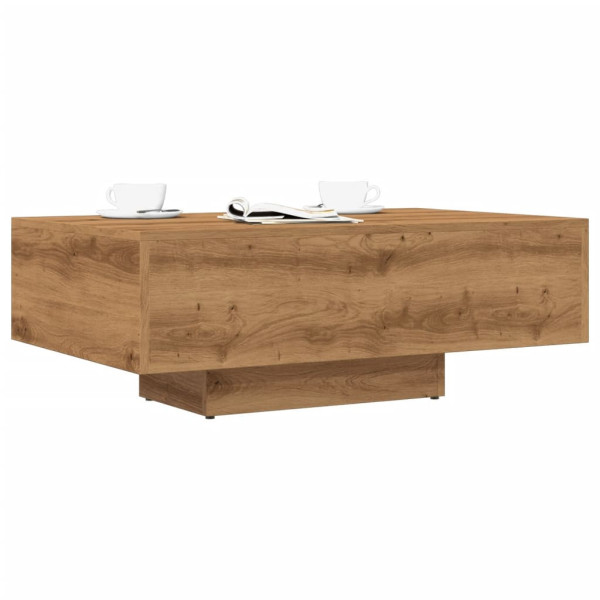 Stolik Kawowy Ława Stół Dąb Artisan 85x55x31 Do Salonu Do Pokoju 730416