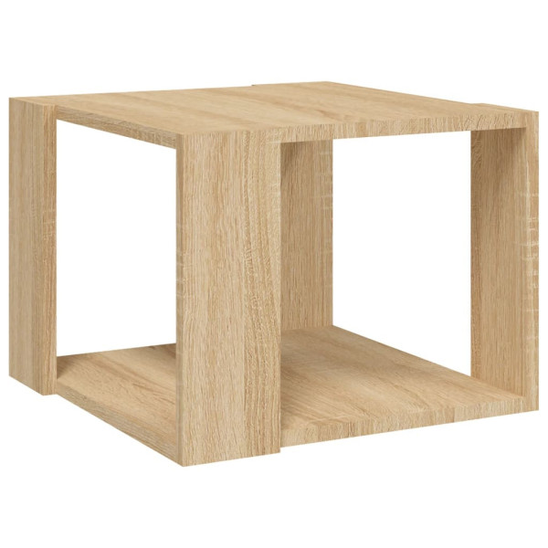 Stolik Kawowy Ława Stół Dąb Sonoma 40x40x30 Półka Do Salonu Do Pokoju 727372
