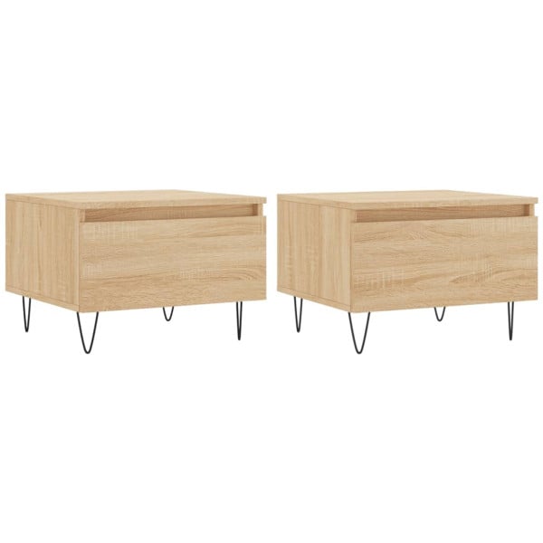 Stolik Kawowy Ława Stół Dąb Sonoma 50x46x35 Szuflady Do Salonu Do Pokoju 735857