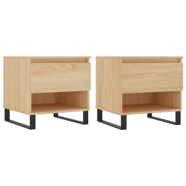 Stolik Kawowy Ława Stół Dąb Sonoma 50x46x50 Szuflady Do Salonu Do Pokoju 730519