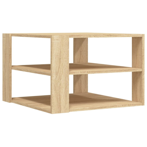 Stolik Kawowy Ława Stół Dąb Sonoma 59.5x59.5x40 Półka Do Salonu Do Pokoju 729849