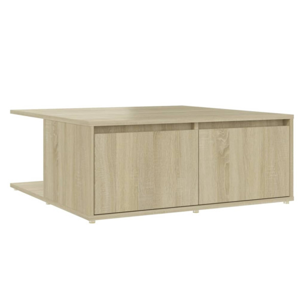 Stolik Kawowy Ława Stół Dąb Sonoma 80x80x31 Szuflady Do Salonu Do Pokoju 730479