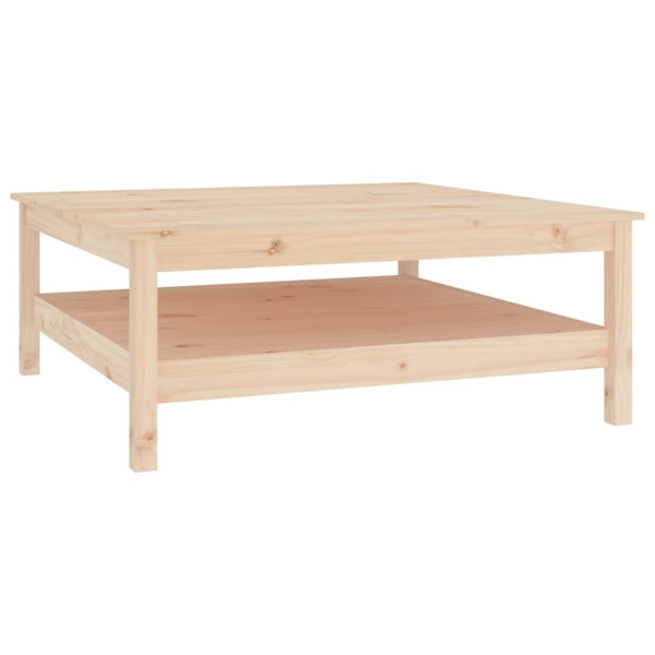 Stolik Kawowy Ława Stół Drewniany 100x100x40 Półka Do Salonu Do Pokoju 735225
