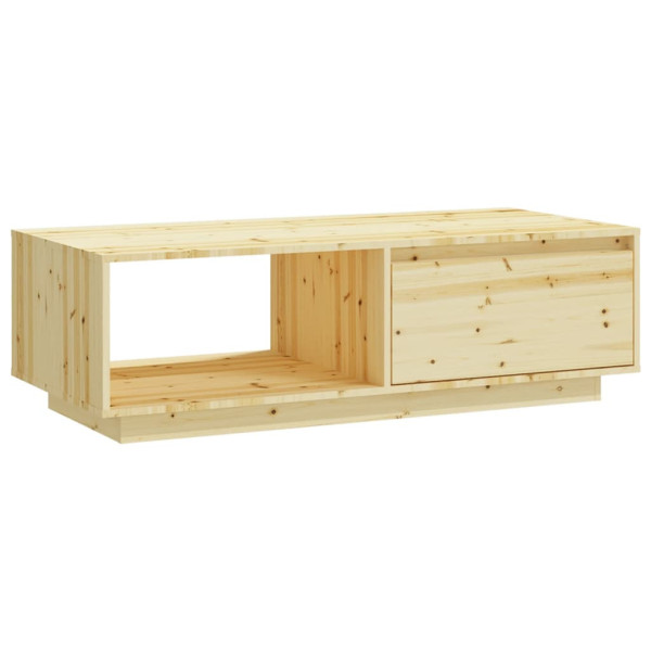Stolik Kawowy Ława Stół Drewniany 110x50x33.5 Półka Do Salonu Do Pokoju 737013