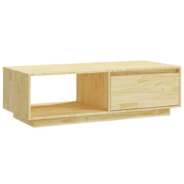 Stolik Kawowy Ława Stół Drewniany 110x50x33.5 Półka Do Salonu Do Pokoju 732471
