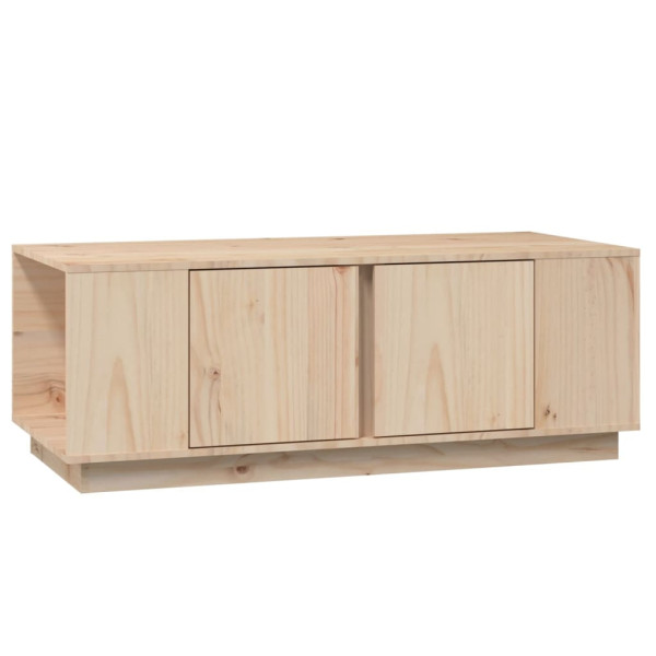 Stolik Kawowy Ława Stół Drewniany 110x50x40 Szafka Drzwiczki Do Salonu 737710