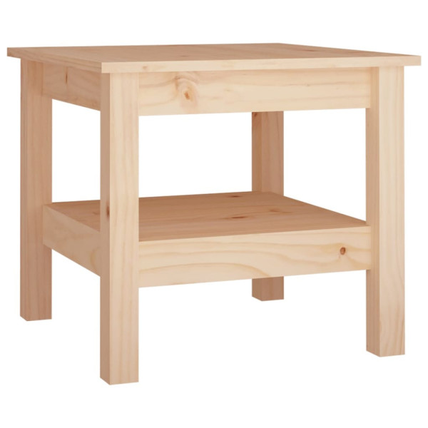 Stolik Kawowy Ława Stół Drewniany 45x45x40 Półka Do Salonu Do Pokoju 736013
