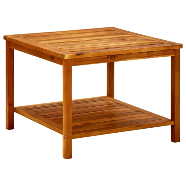 Stolik Kawowy Ława Stół Drewniany 60x60x45 Półka Do Salonu Do Pokoju 737966
