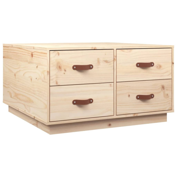 Stolik Kawowy Ława Stół Drewniany 80x80x45 Szuflady Do Salonu Do Pokoju 735275