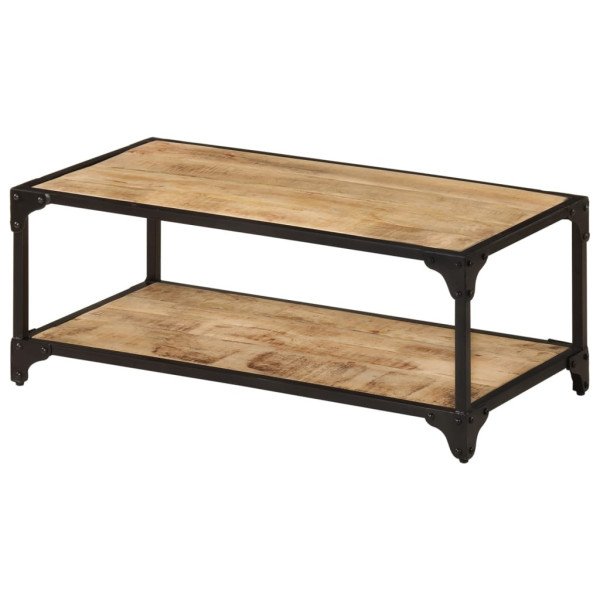 Stolik Kawowy Ława Stół Drewniany 90x45x35 Półka Do Salonu Do Pokoju 735542