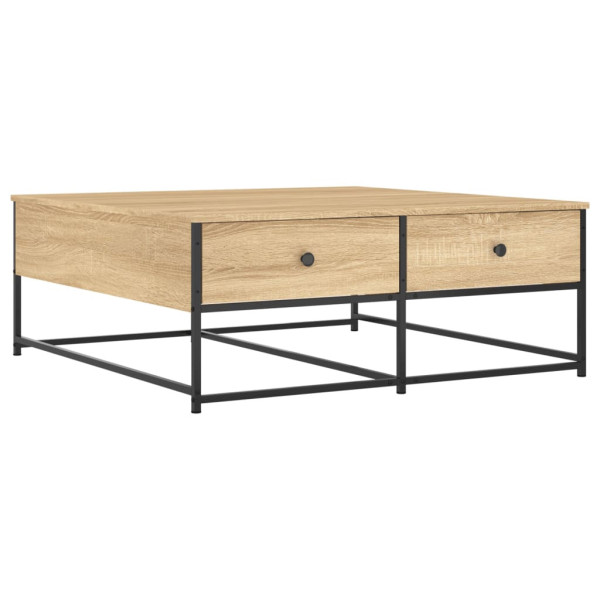 Stolik Kawowy Ława Stół Sonoma 100x99x40 Szuflady Do Salonu Do Pokoju 736247