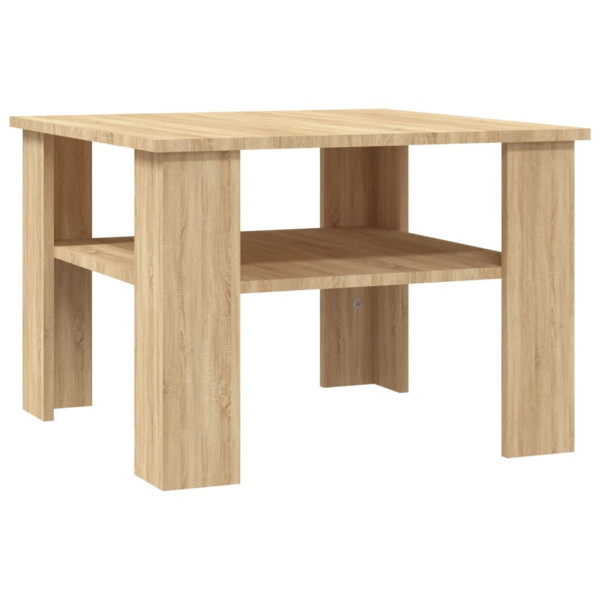 Stolik Kawowy Ława Stół Sonoma 60x60x42 Półka Do Salonu Do Pokoju 730049
