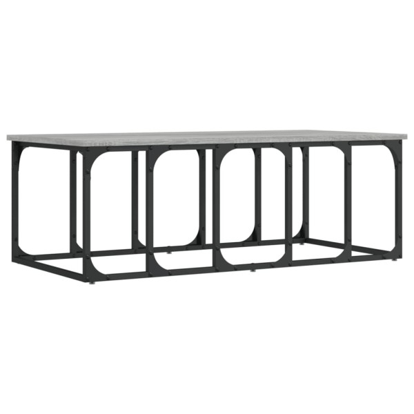 Stolik Kawowy Ława Stół Szary 100x50x35.5 Do Salonu Do Pokoju 731925