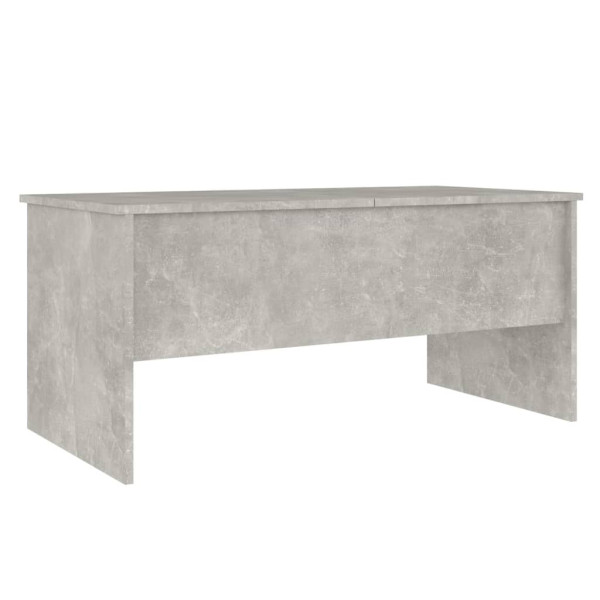 Stolik Kawowy Ława Stół Szary 102x50.5x46.5 Schowki Podnoszony Blat 735356
