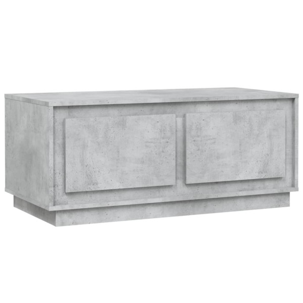 Stolik Kawowy Ława Stół Szary 102x50x44 Drzwiczki Do Salonu Do Pokoju 736048