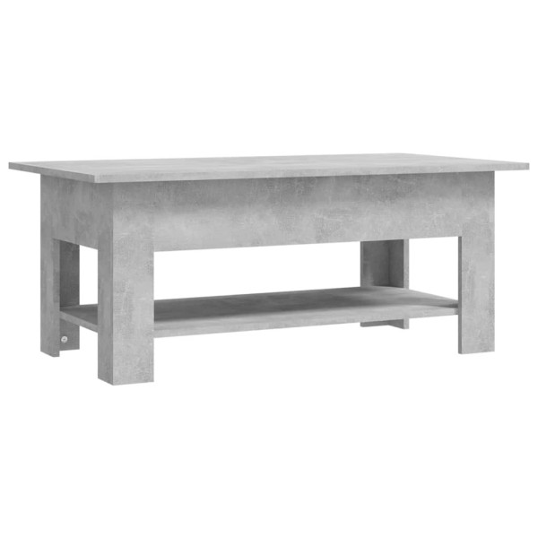 Stolik Kawowy Ława Stół Szary 102x55x42 Półka Do Salonu Do Pokoju 735755