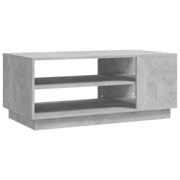 Stolik Kawowy Ława Stół Szary 102x55x43 Półka Do Salonu Do Pokoju 731947