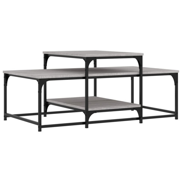 Stolik Kawowy Ława Stół Szary 102x60x45 Do Salonu Do Pokoju 731027