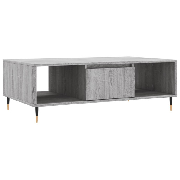 Stolik Kawowy Ława Stół Szary 104x60x35 Do Salonu Do Pokoju 738045
