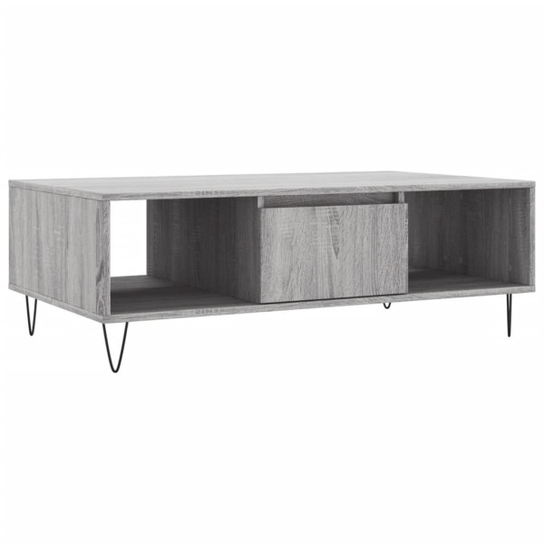 Stolik Kawowy Ława Stół Szary 104x60x35 Do Salonu Do Pokoju 735100