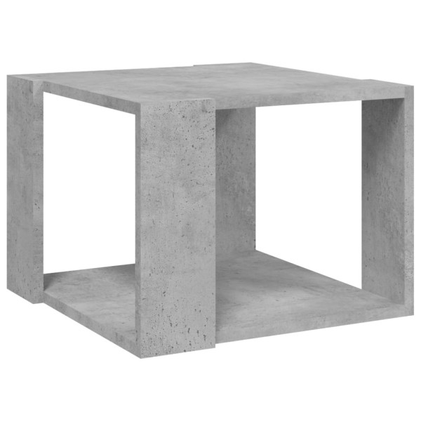 Stolik Kawowy Ława Stół Szary 40x40x30 Półka Do Salonu Do Pokoju 727356