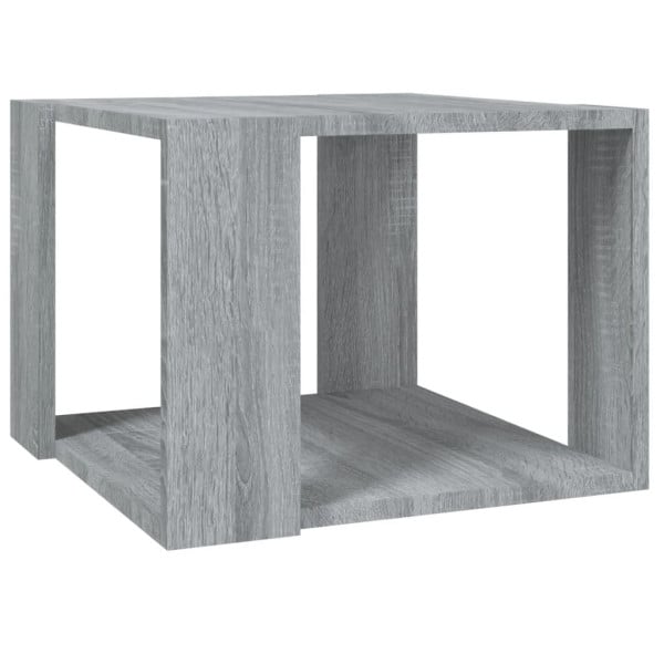 Stolik Kawowy Ława Stół Szary 40x40x30 Półka Do Salonu Do Pokoju 727272