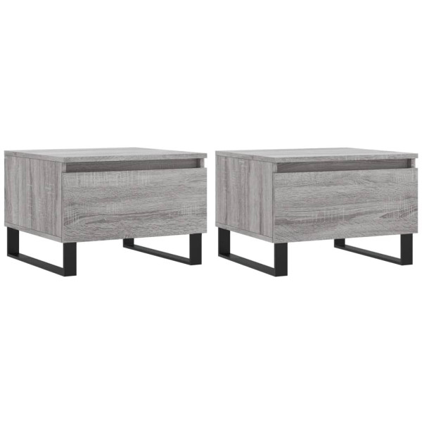 Stolik Kawowy Ława Stół Szary 50x46x35 Szuflady Do Salonu Do Pokoju 732392