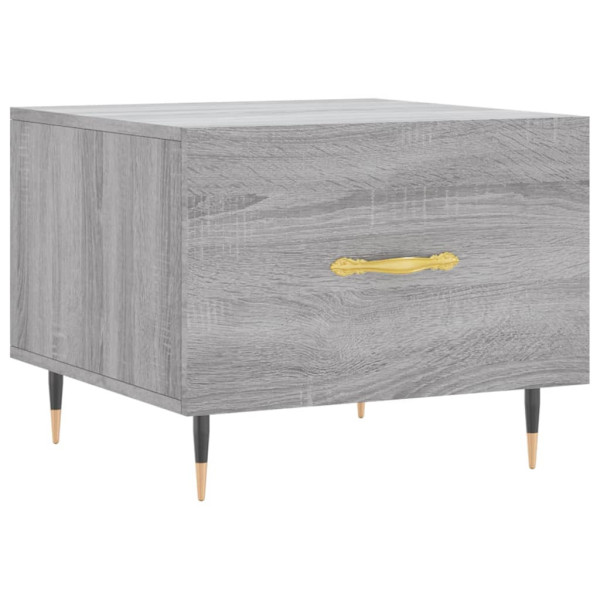 Stolik Kawowy Ława Stół Szary 50x50x40 Szuflady Do Salonu Do Pokoju 729846