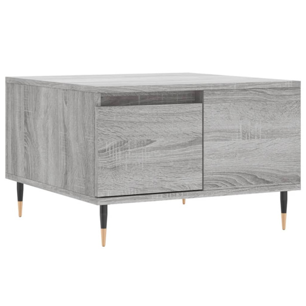 Stolik Kawowy Ława Stół Szary 55x55x36.5 Do Salonu Do Pokoju 736439