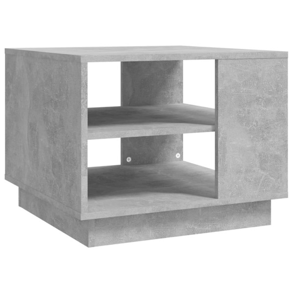 Stolik Kawowy Ława Stół Szary 55x55x43 Półka Do Salonu Do Pokoju 731706