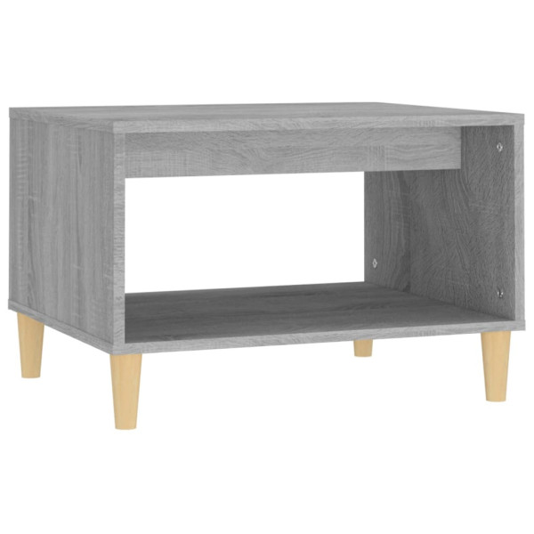 Stolik Kawowy Ława Stół Szary 60x50x40 Półka Do Salonu Do Pokoju 731003