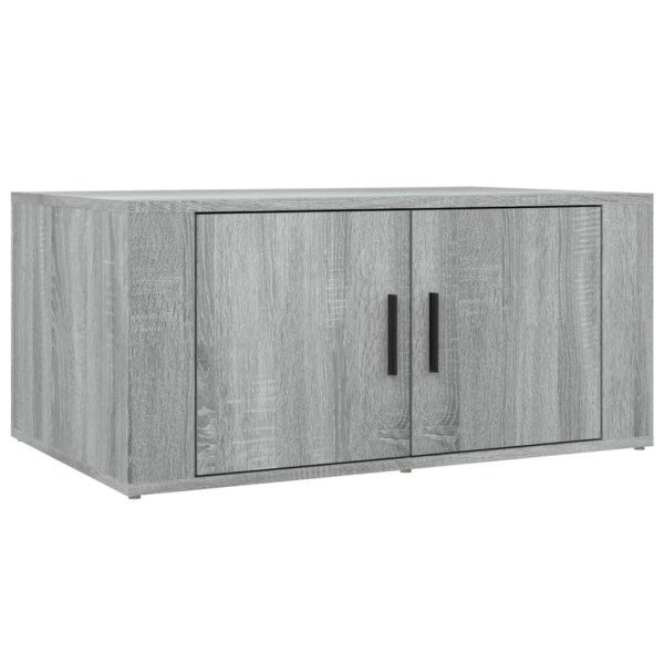 Stolik Kawowy Ława Stół Szary 80x50x36 Drzwiczki Do Salonu Do Pokoju 730202