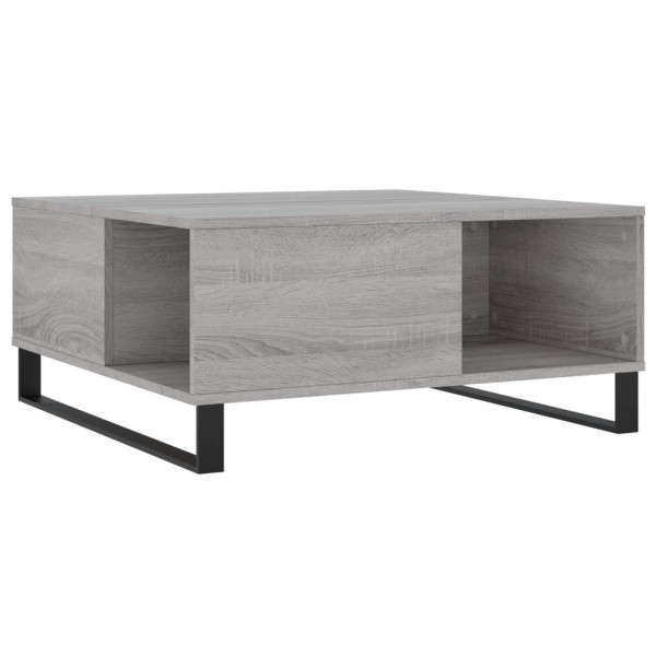 Stolik Kawowy Ława Stół Szary 80x80x36.5 Do Salonu Do Pokoju 736412