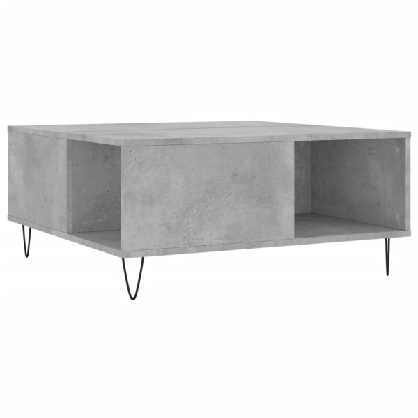 Stolik Kawowy Ława Stół Szary 80x80x36.5 Do Salonu Do Pokoju 735259