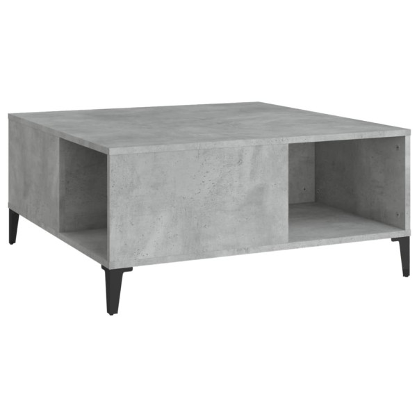 Stolik Kawowy Ława Stół Szary 80x80x36.5 Przegrody Do Salonu Do Pokoju 736436