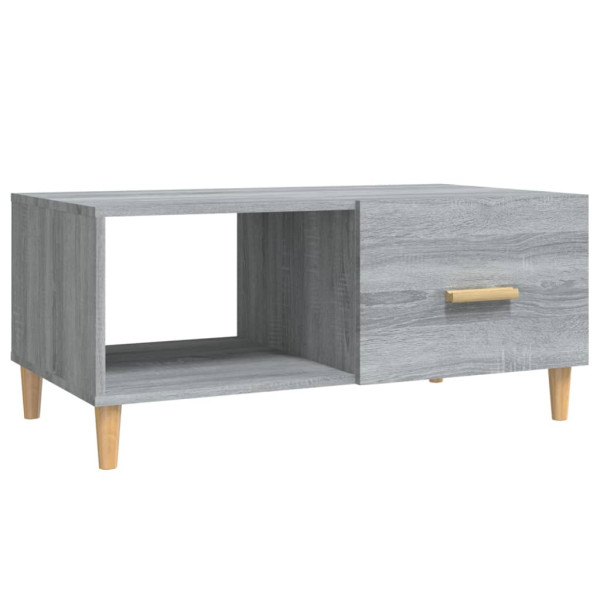 Stolik Kawowy Ława Stół Szary 89.5x50x40 Przegrody Do Salonu Do Pokoju 730193