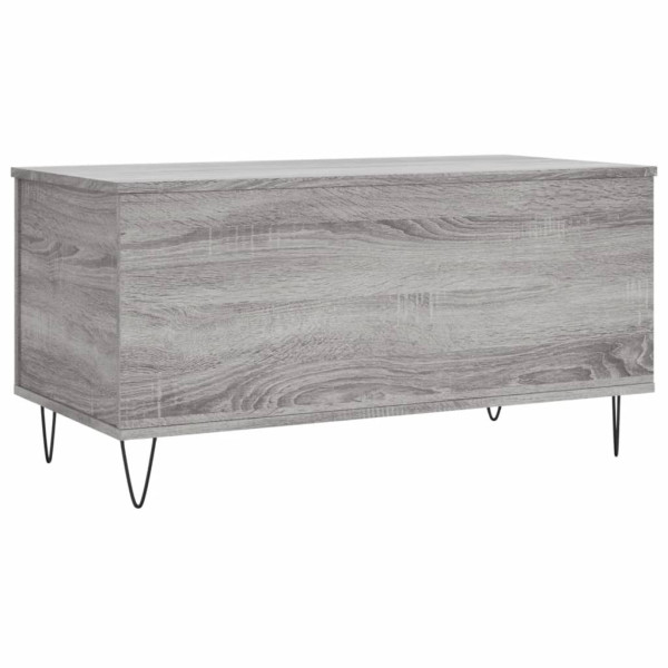 Stolik Kawowy Ława Stół Szary 90x44.5x45 Podnoszony Blat Do Salonu 737774