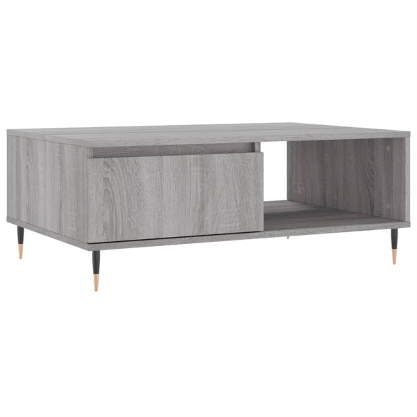 Stolik Kawowy Ława Stół Szary 90x60x35 Do Salonu Do Pokoju 735802