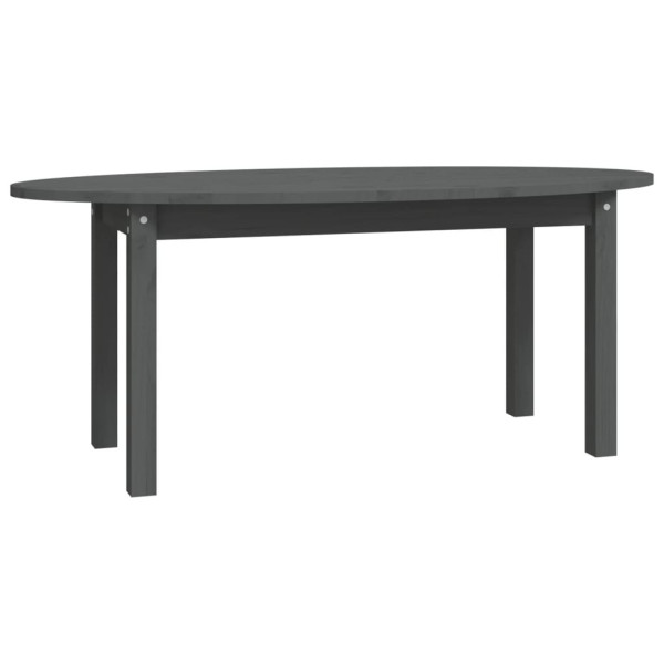 Stolik Kawowy Ława Stół Szary Drewniany 110x55x45 Do Salonu Do Pokoju 729756