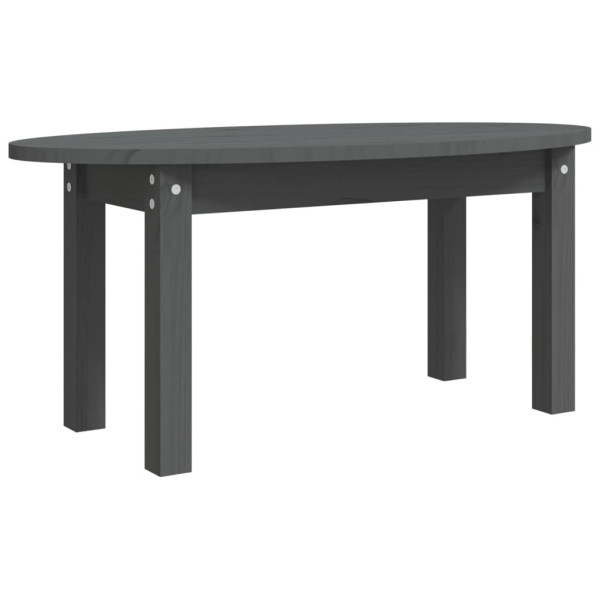 Stolik Kawowy Ława Stół Szary Drewniany 80x40x35 Do Salonu Do Pokoju 729915