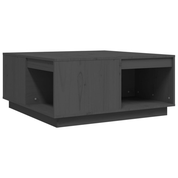 Stolik Kawowy Ława Stół Szary Drewniany 80x81x36.5 Do Salonu Do Pokoju 735719