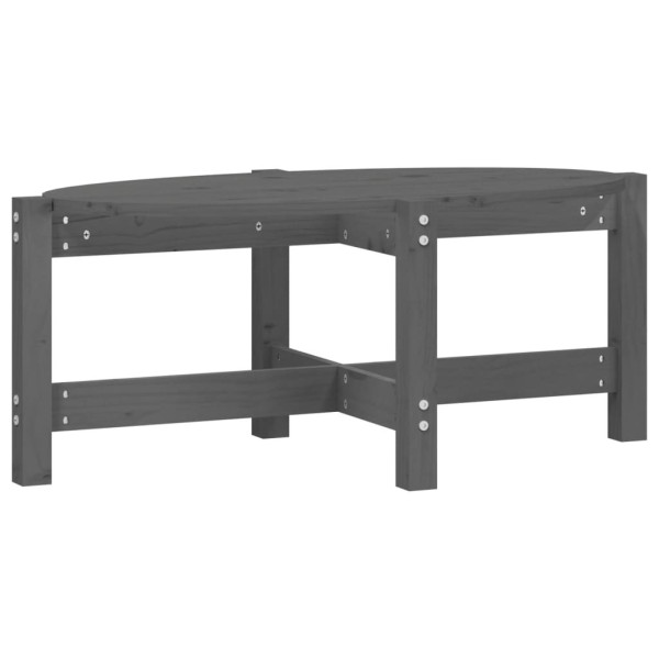 Stolik Kawowy Ława Stół Szary Drewniany 87x48x35 Do Salonu Do Pokoju 727364