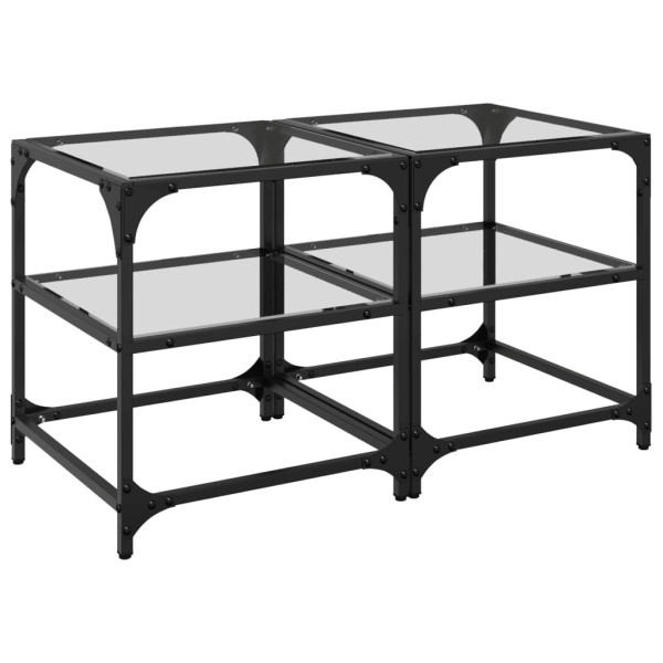 Stolik Kawowy Ława Stół Szklany 40x40x45 Do Salonu Do Pokoju 736265