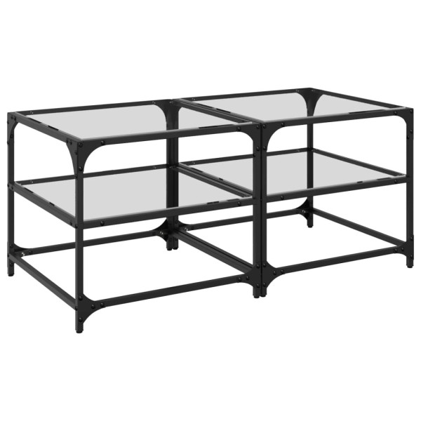 Stolik Kawowy Ława Stół Szklany 50x50x45 Do Salonu Do Pokoju 736094