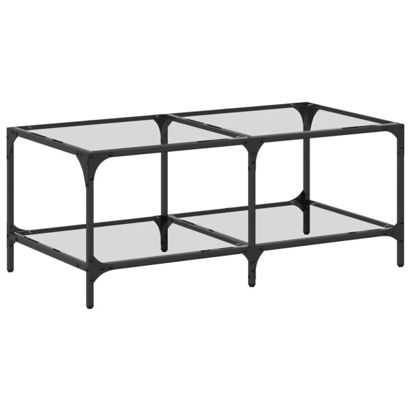 Stolik Kawowy Ława Stół Szklany 98.5x50x40 Do Salonu Do Pokoju 730228