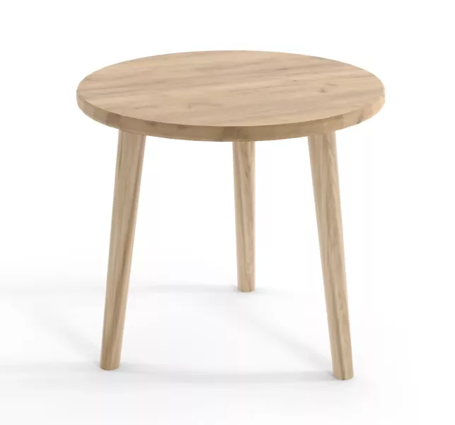 Stolik kawowy LEBEL 67x67 dąb craft złoty 551620
