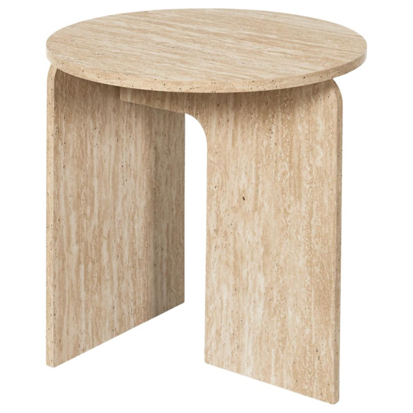 Stolik kawowy Lykke geometryczny okrągły 45x45x45 cm piaskowy beż 1005540