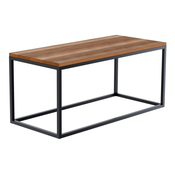 Stolik kawowy Manteo 100x45x50 cm czarny drewno 1050056